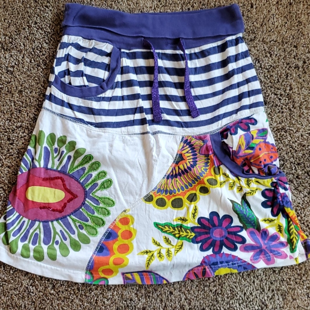 Girls Desigual XL Patterned Skirt